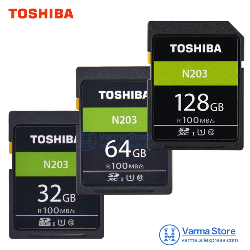 TOSHIBA оригинальная 100 высокоскоростная карта памяти SD32G 64G 128G U1 sd Поддержка Canon Nikon