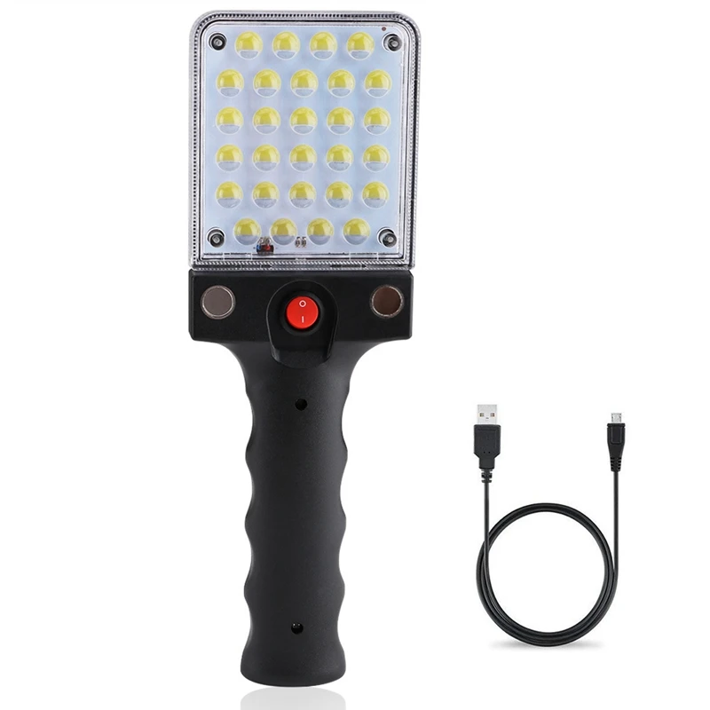 28 Led портативный фонарь для осмотра работы лампа с магнитом и зажимом | Фара для авто в сборе -33015690854
