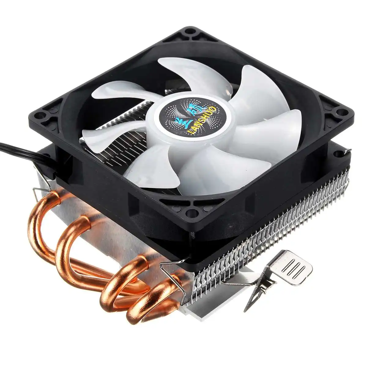 Цветная(RGB) Процессор Кулер 4 теплопроводов холодильник с 90 мм 3pin Процессор вентилятор охлаждения радиатора для LGA 775/1150/1151/1155/1156/1366 для AMD AM2+/AM3+/AM4