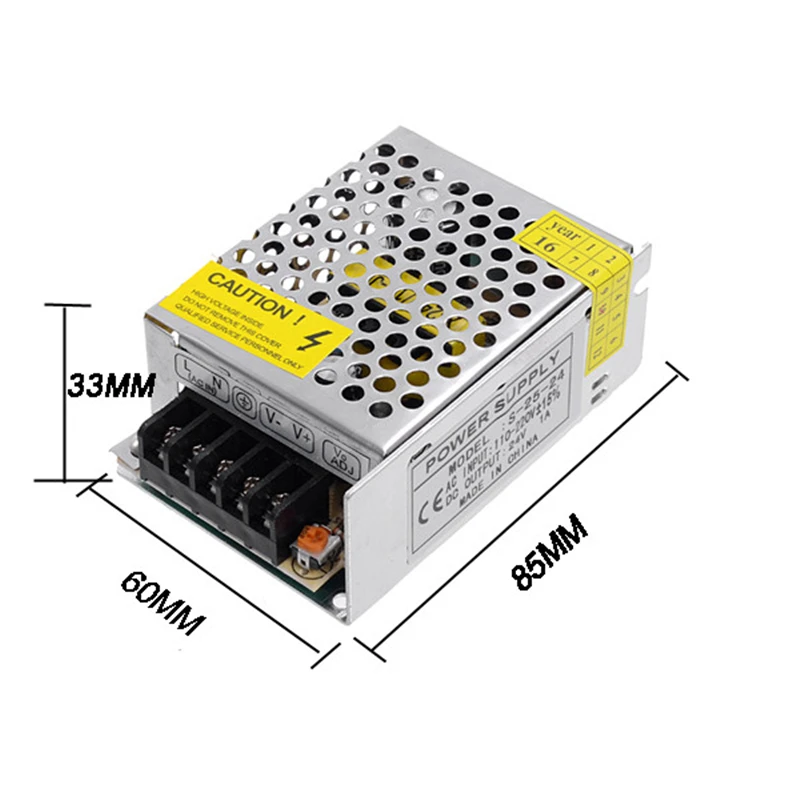 CLAITE AC 110 220 В к DC 24 1A 25 Вт драйвер переключатель питания трансформатор для
