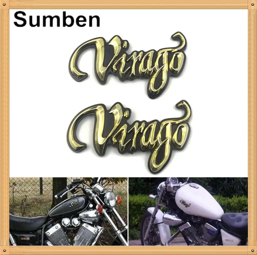 Эмблема топливного бака 3D значок наклейка боковая для Yamaha Virago XV125 XV250 XV400 XV500 XV535 XV700