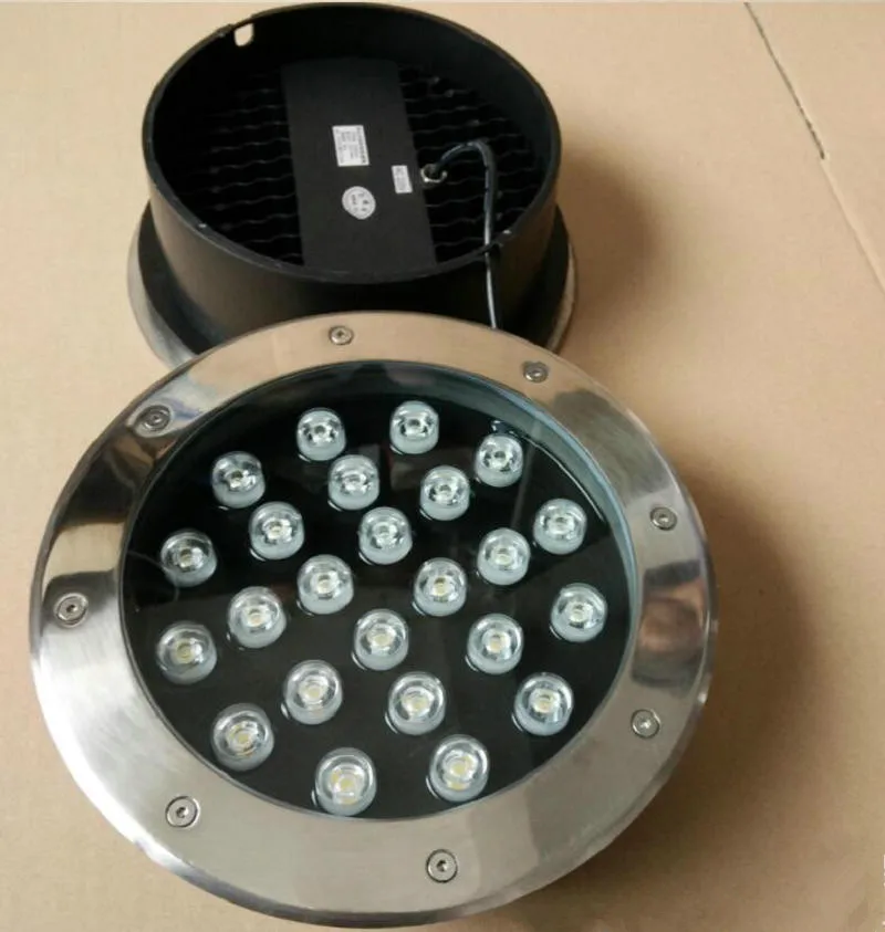 10 шт. 18 Вт 24 LED подземный свет напольный светодиодный светильник садовая