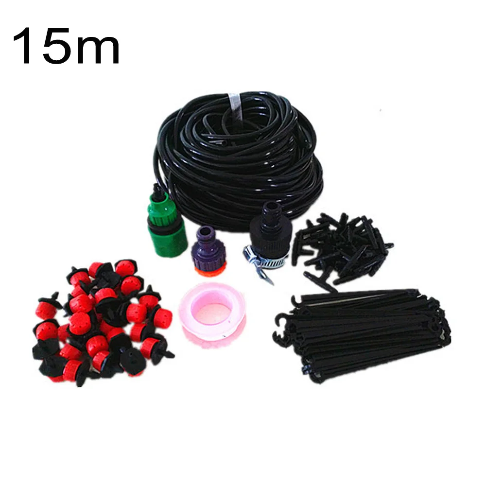 15 м микрокапельницы ирригационная система полива Drips Plant разъем для садового