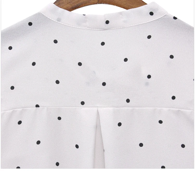 Women Dress 2021 Bow Above Knee Mini Dot Full A-Line Office Lady Chiffon Dresses Empire Ladies White 3418 50 | Женская одежда