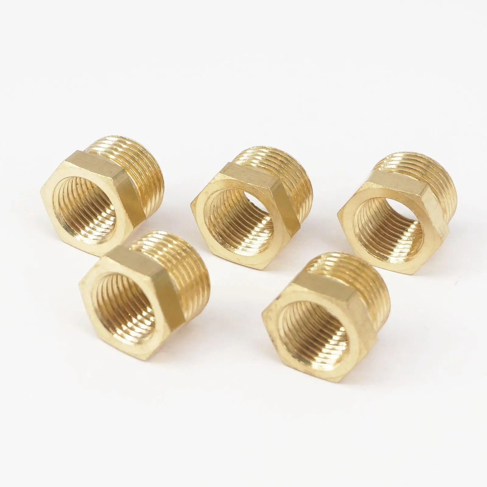 LOT5 латунный редуктор 3/8 &quotBSP с наружной резьбой до 1/4&quot BSP внутренняя резьба