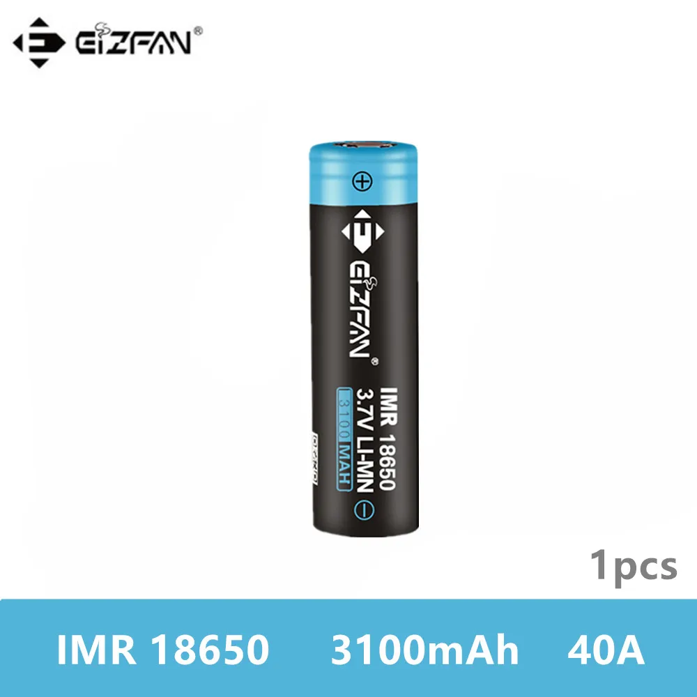 Бесплатная доставка EIZFAN IMR 18650 3100mAh 40A EFAN электронная сигарета аккумуляторная