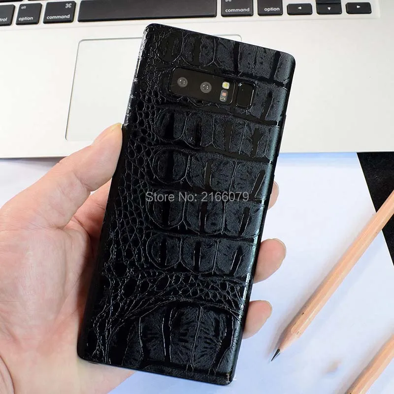 For Samsung Galaxy Note 5 7 8 9 S10 10Plus 10e S9 S8 Crocodile Pattern Leather Full Back Cover Matte Decals Wrap Sticker Film |