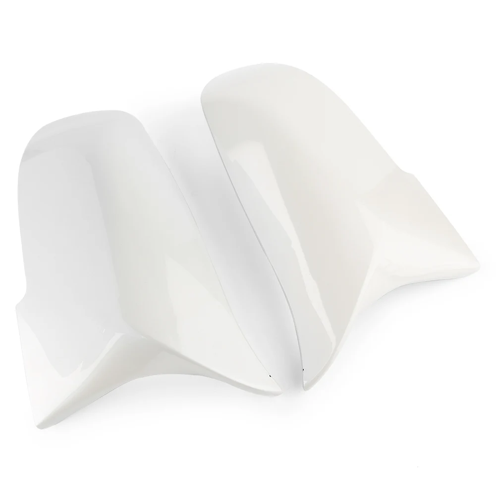 Car Rear View Side Mirror Cover Trim For BMW F30 F31 F32 F35 F36 2014 2015 2016 2017 2018 White ABS Plastic 2pcs | Автомобили и