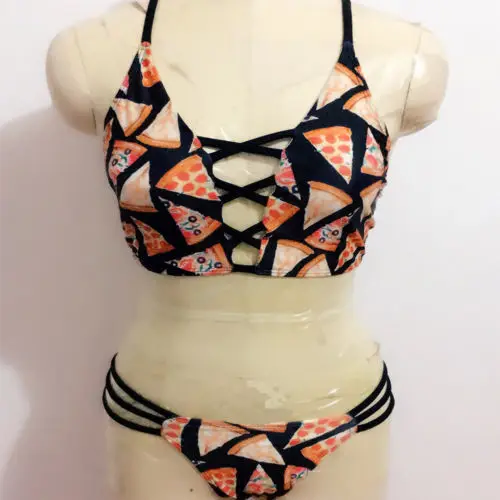 

2pcs Women Push-up Bikini Set Swimwear Bra Bandage Swimsuit Bathing Suit New