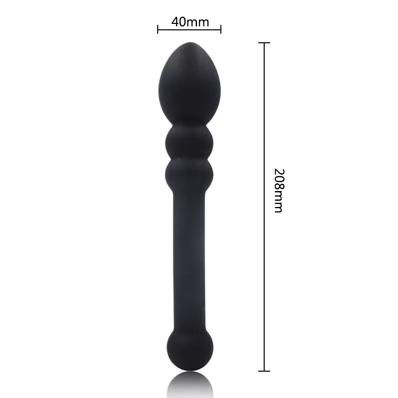 Soft Silicone Anal Beads Plug Butt Sexe Toys For Men Woman Black Dildo Anus Massager Ass Stimulate Masturbator Adult |