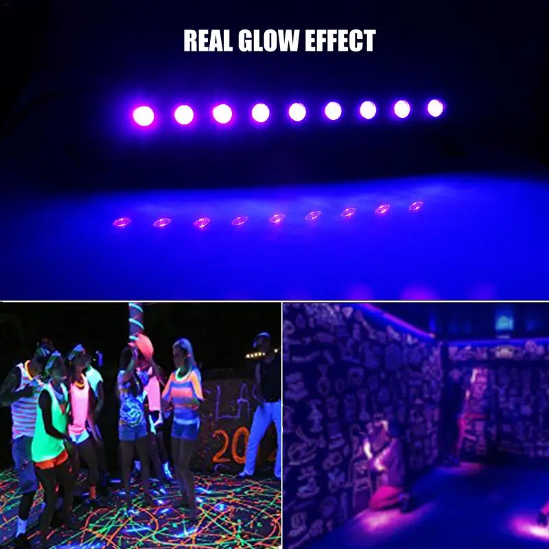 9 LED дискотека УФ черные огни DJ 27 Вт Par лампа для вечеринки Рождество бар Лазерная