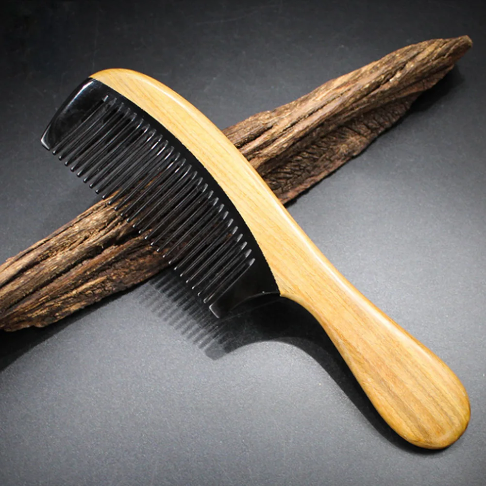 Кисточки зеленый сандалового дерева для женщин мужчин подарок круглая ручка