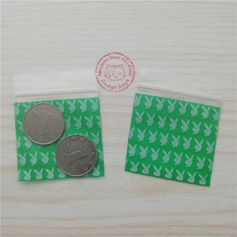 Мини Ziplock Baggies 50 100 шт Play boy Bunny на молнии Reclosed сумки маленькие застежки Seal bag 2 &quotx