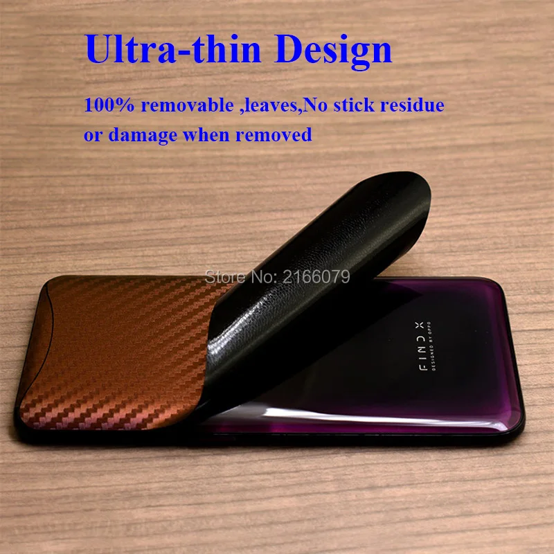 Зеркальная 3D градиентная задняя панель из углеродного волокна для OPPO Find X FindX
