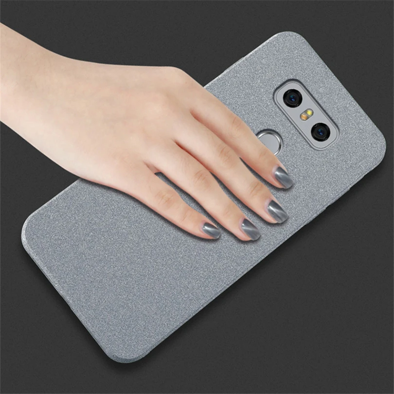 Силиконовый ТПУ Матовый чехол с песчаником для LG G4 G5 G6 G7 Q6 Q8 V30 противоударный