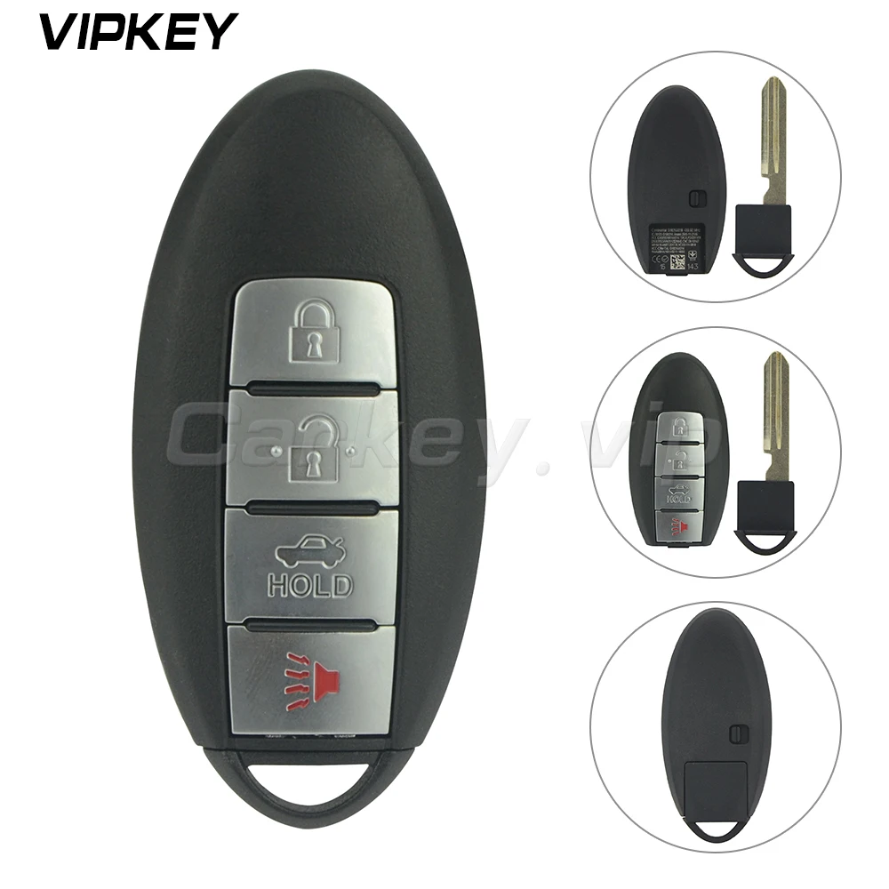 Remotekey 3 кнопки с паникой 433 9 МГц чипом 4A для Nissan Altima 2016 2017 автоматический умный ключ