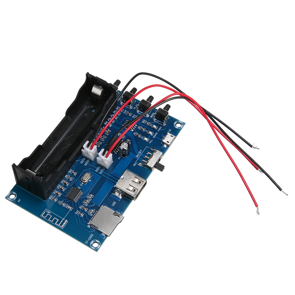 Новейший 1 шт. bluetooth усилитель мощности PAM8403 стерео DIY AMP USB 18650 батарея платы