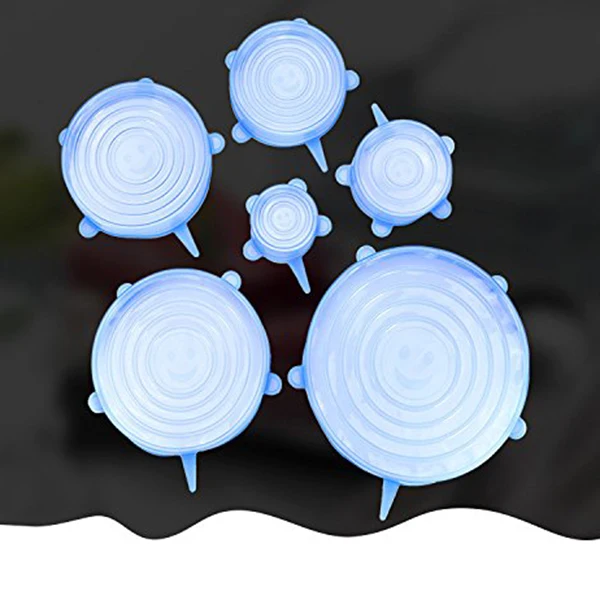 12 упаковок силиконовые растягивающиеся крышки прочная растягивающаяся Крышка