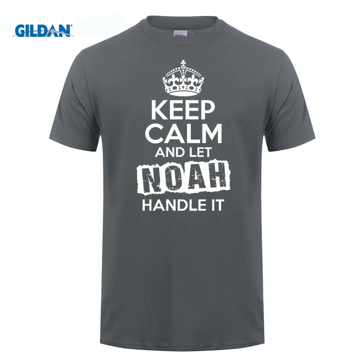 Футболка GILDAN Noah Keep Calm и пусть Ноя справится с этим | Мужская одежда