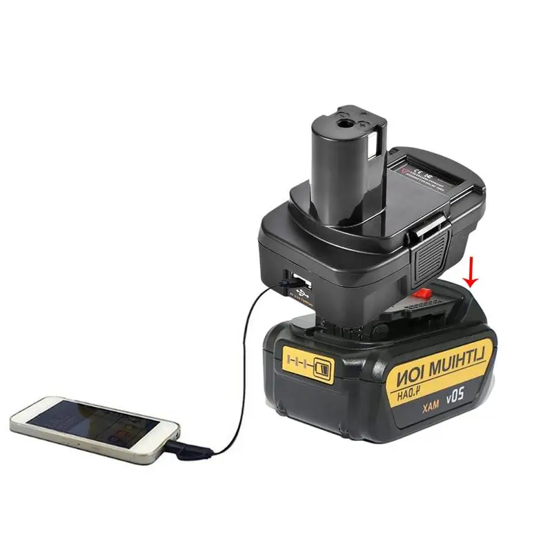 AABB-Dm18Rl литиевый Аккумуляторный преобразователь адаптер для Milwaukee Ryobi 20В/18В P108 Abp1801