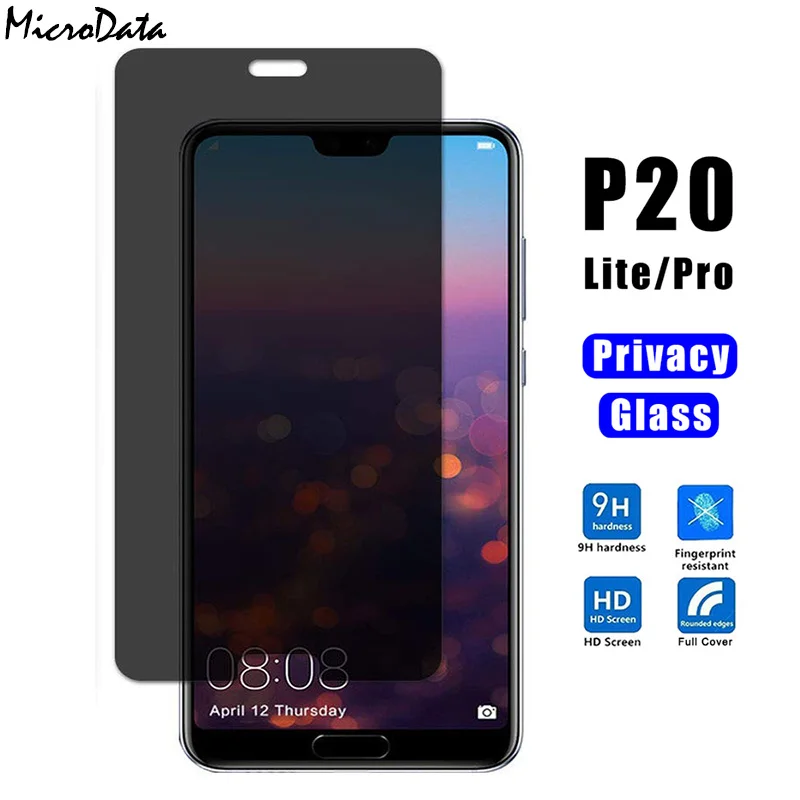 Антишпионское Закаленное стекло пленка для экрана Huawei P20 Lite Pro