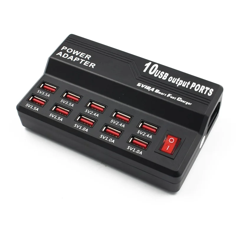 HUB10 12A умная зарядная станция USB быстрое зарядное устройство для мобильного