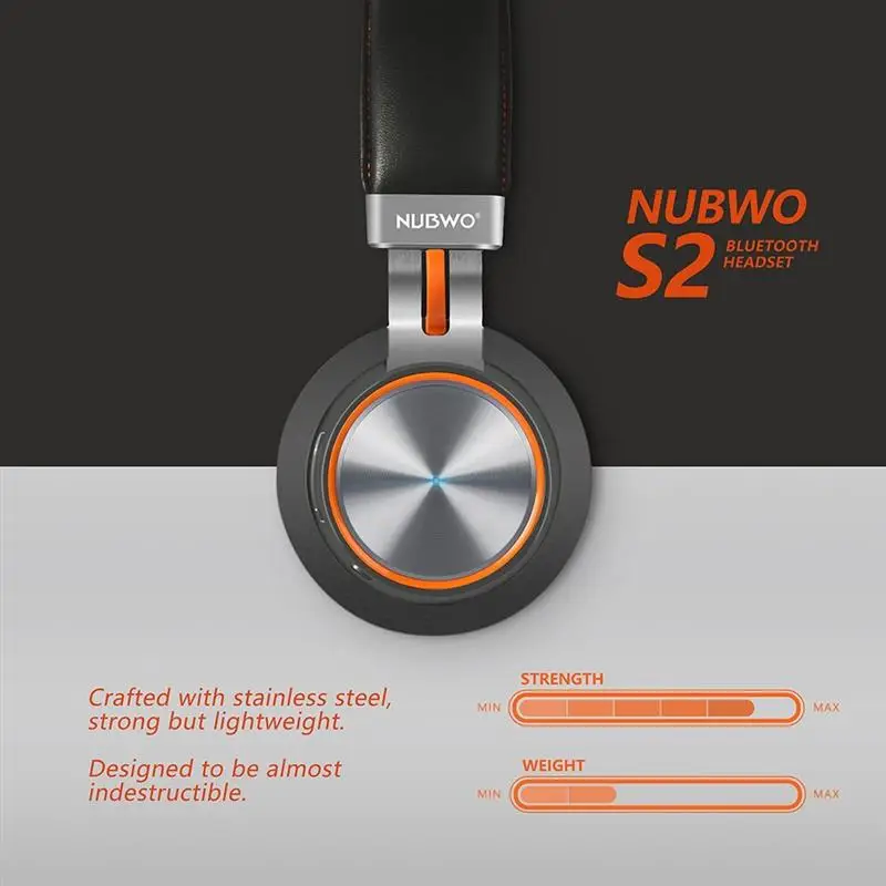 NUBWO S2 Bluetooth наушники беспроводные + Проводные над ухом стерео объемный звук