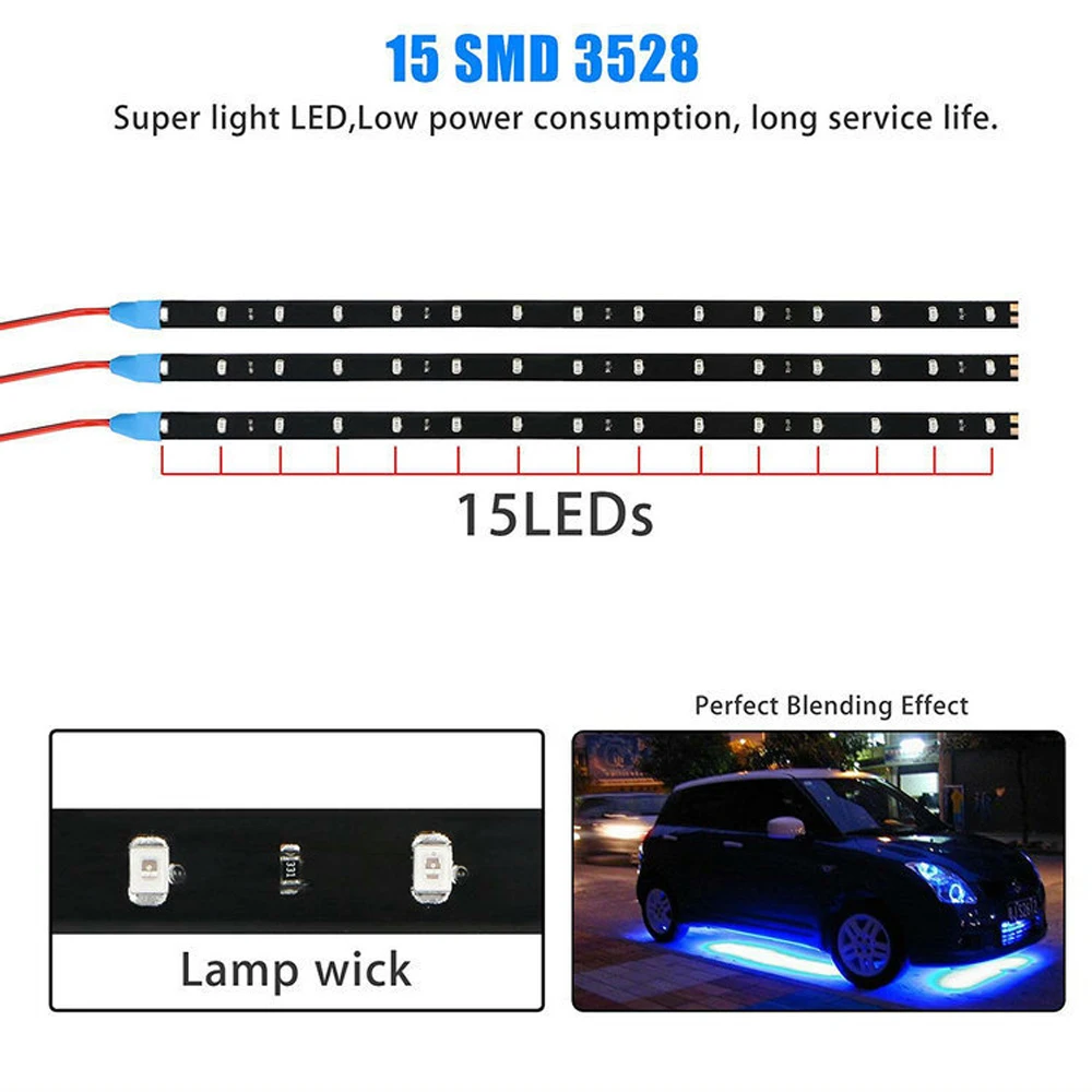 30 см светодиодные ленты водостойкие 12 В 15SMD Ambilight вечерние домашний сад Авто