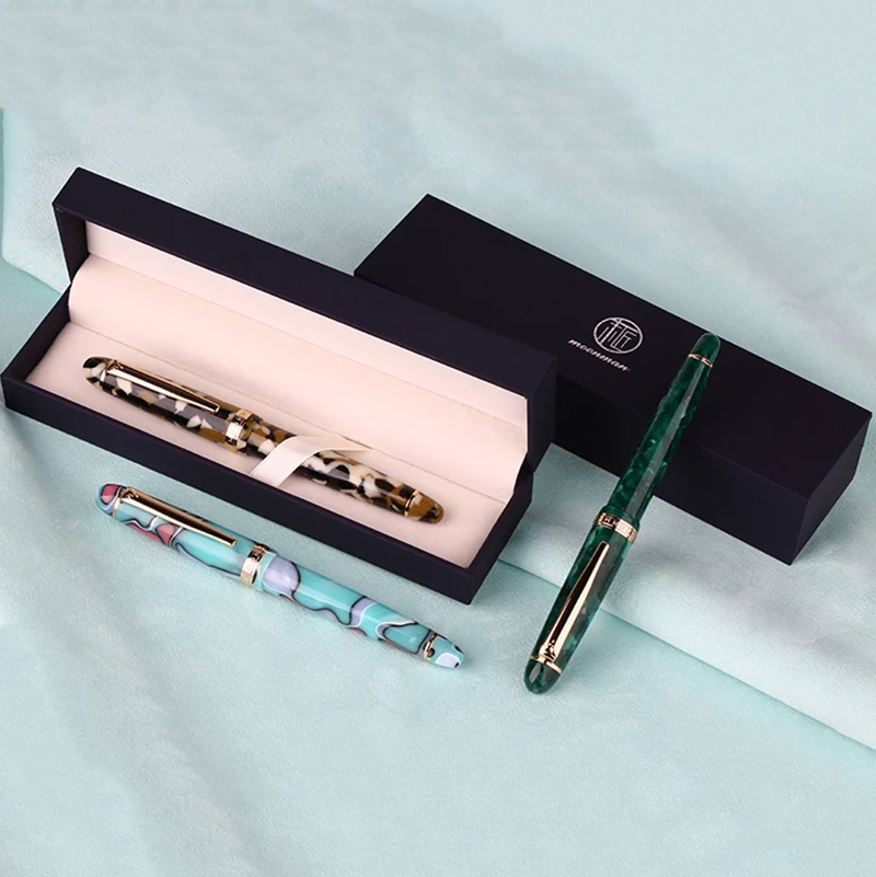 Moonman S3 акриловая смоляная авторучка Iridium Extra Fine/Fine Nib 0 38/0 5 мм чернильные ручки с