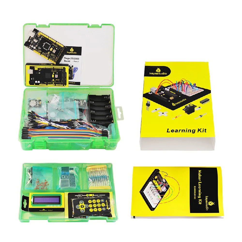 Оригинальный Keyestudio KS0082 учебный конструктор комплект для Arduino с МЕГА 2560