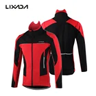 Lixada Мужская Уличная Водонепроницаемая велосипедная куртка зимняя теплая удобная трикотажная жилетка без рукавов с длинным рукавом штормовка спортивная куртка