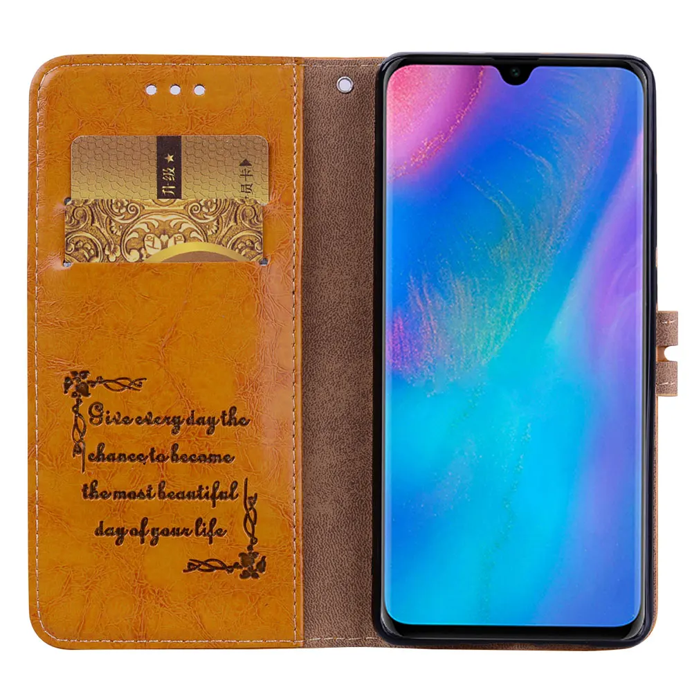 Чехол кошелек в стиле ретро для Huawei P Smart 2019 P30 Pro P20 P10 P9 P8 Lite 2017|Чехлы-портмоне| |