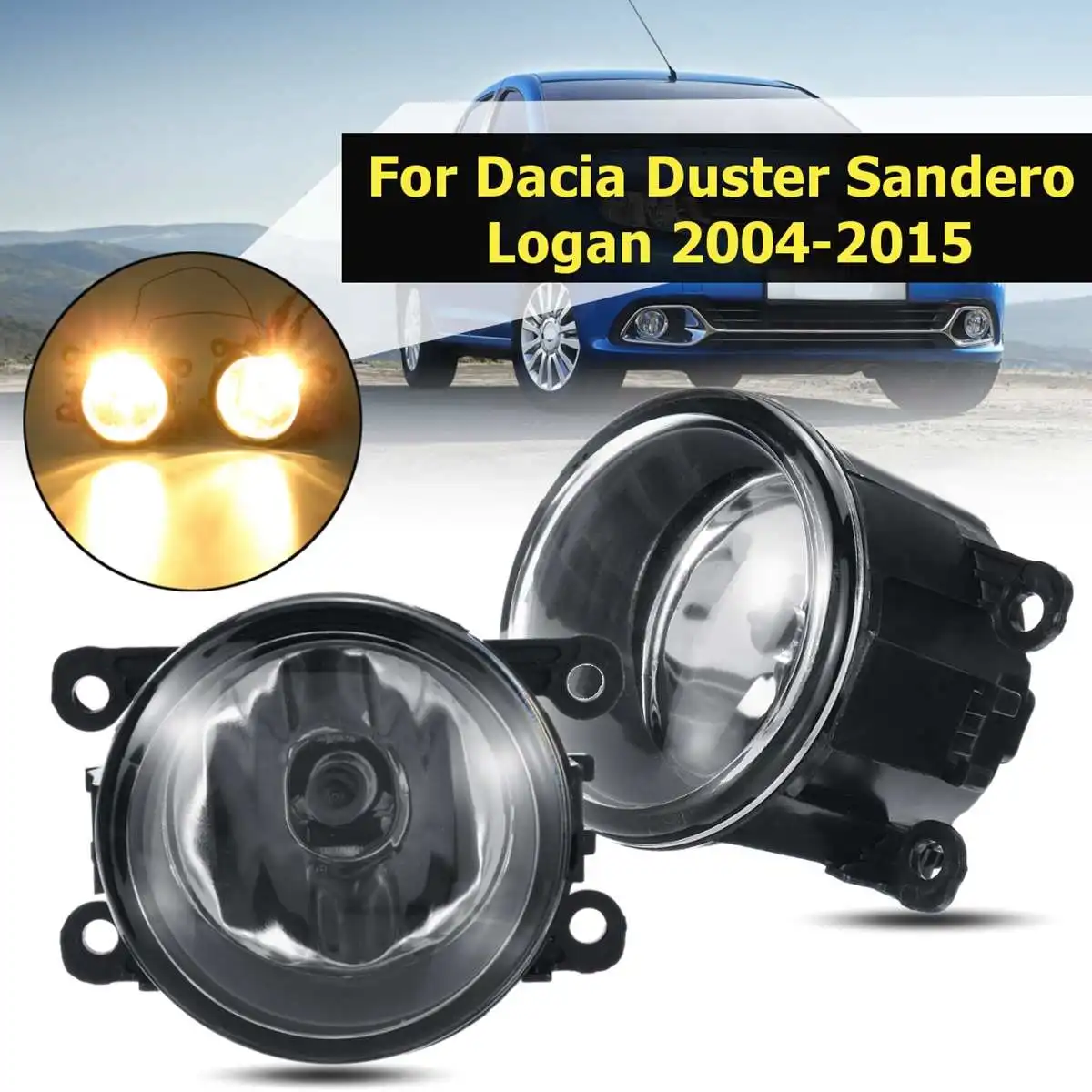 Для Renault Duster Dacia Sandero Logan Pickup US Saloon 2004 2015 2x12V H11 автомобильный передний бампер