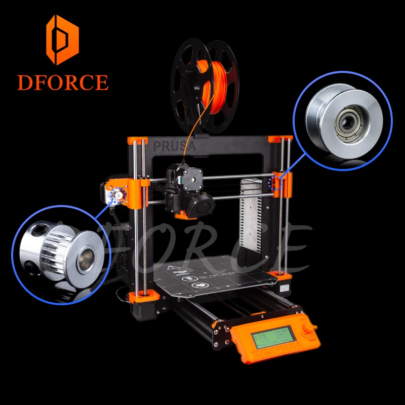 DFORCE GT2 16 подшипник корпус комплект холостого шкива для оригинального Prusa i3 MK2.5/S