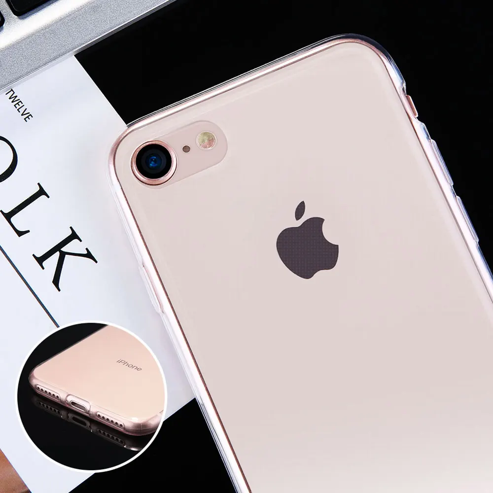 KISSCASE Прозрачный ультра тонкий чехол для iPhone 5C 5 5S SE телефона прозрачный мягкий TPU