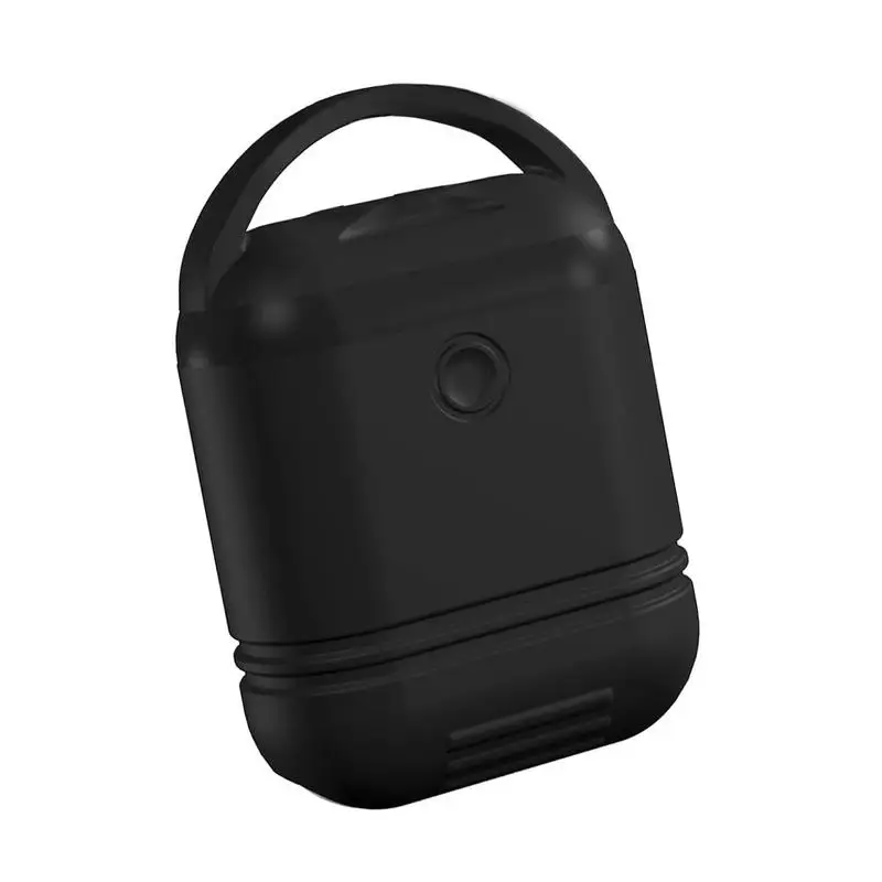 Case For Apple Bluetooth Headphones Waterproof Drop-proof Dust Belt Hook Reserved Charging Port Young Simple Black | Электроника