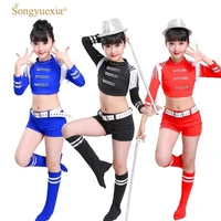 songyuexia children tassel jazz dance costumes 3color girl hip hop jazz stage dancewear