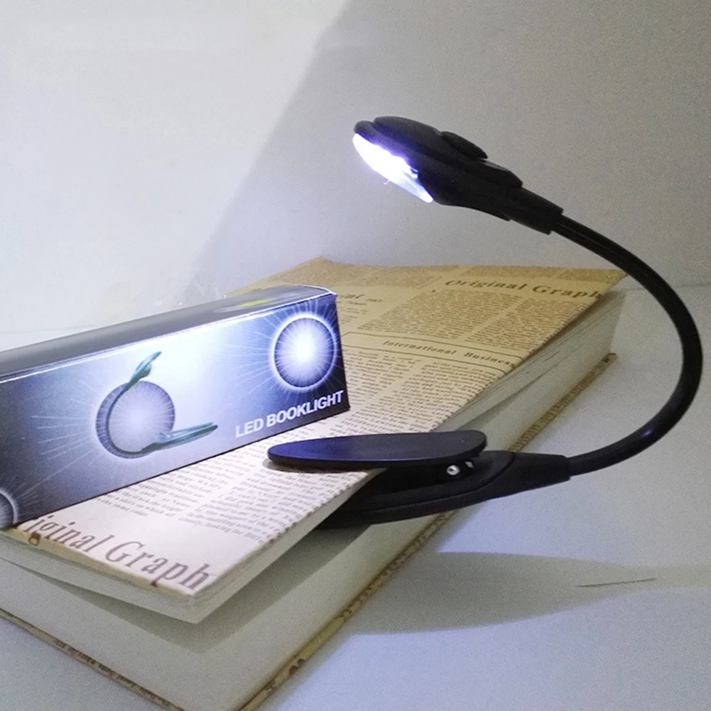 1Pc Mini Flexible Clip-On Bright Light Laptop Desk LED Book Reading Lamp | Лампы и освещение
