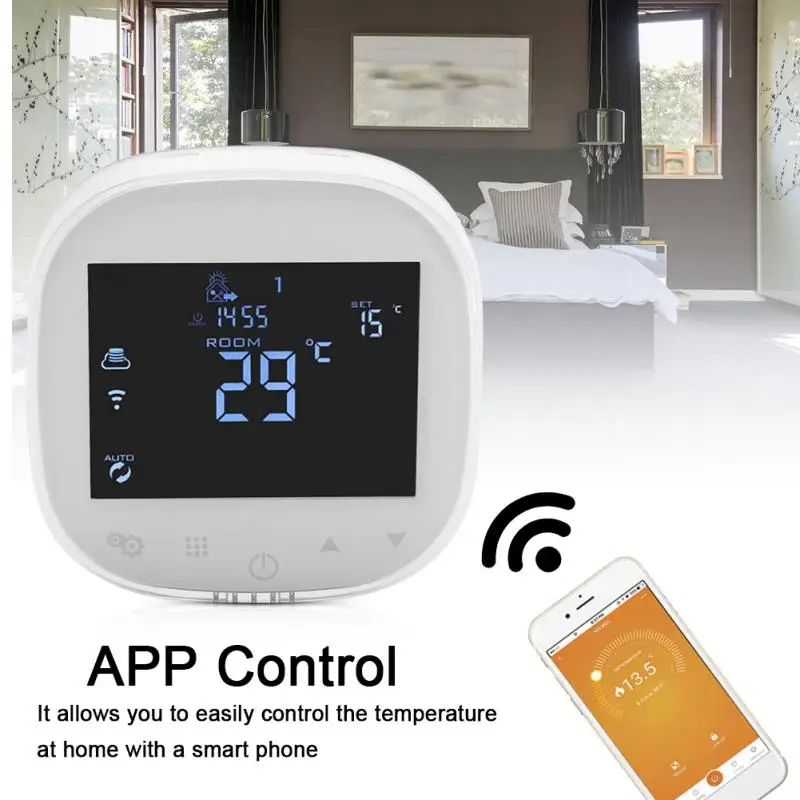 90-240V Smart Hygrothermograph Thermostat Temperature Controller Digital Touch Screen Control Humidity Sensor | Инструменты