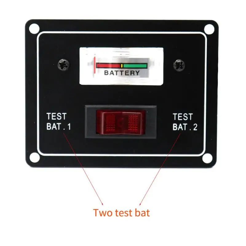 12 V Лодка Караван Батарея двойной Тест Тестер переключатель счетчика Панель с