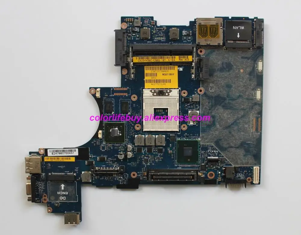 Натуральная YH39C 0YH39C CN LA 5472P w N10M NS S B1 GPU материнская плата для ноутбука Dell Latitude E6410