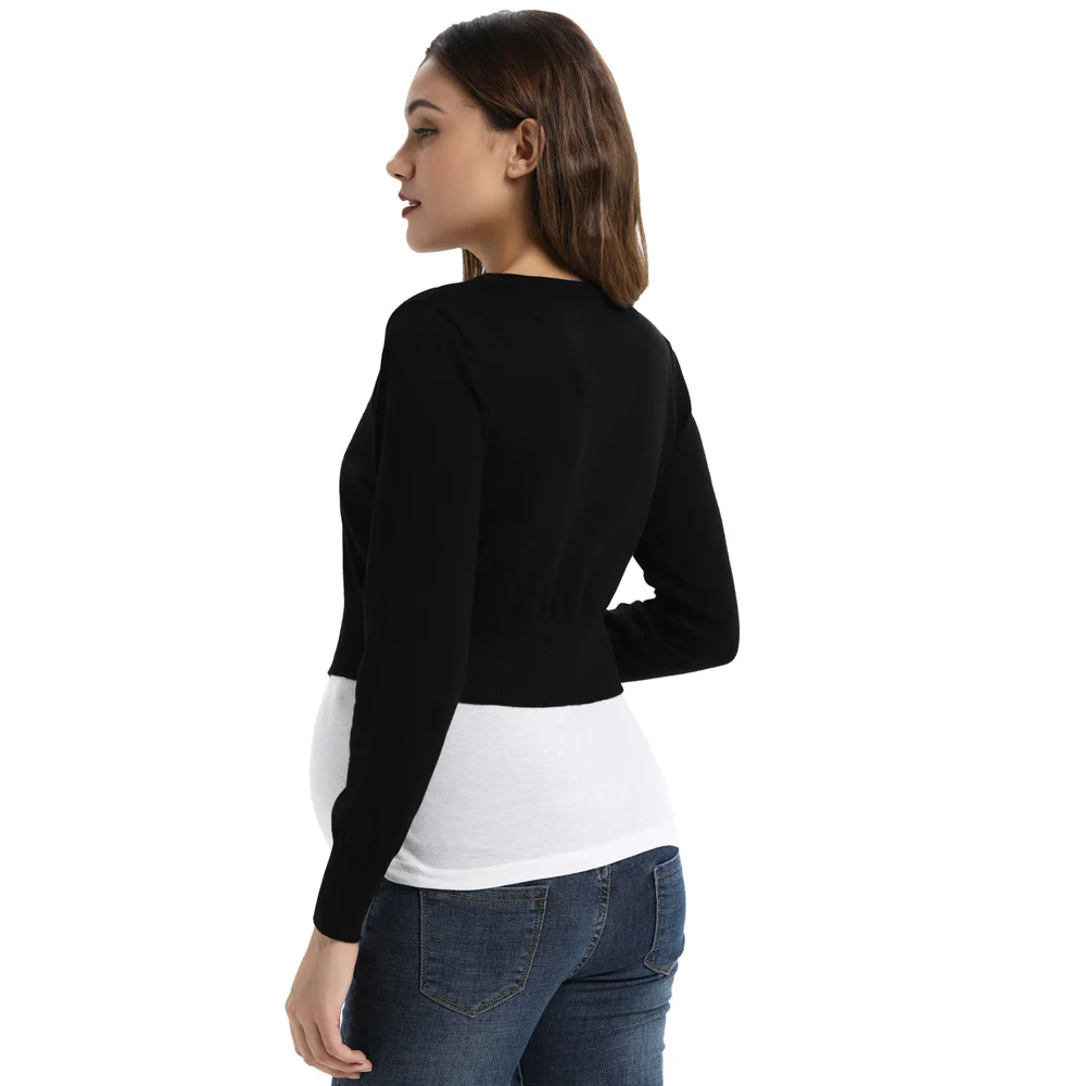 Fashion Womens Maternity Long Sleeved Bolero Shrug Jacket Top Ladies Cardigan | Женская одежда