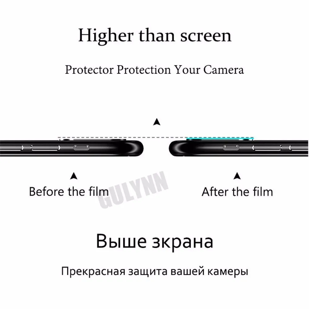 2 шт. Защитная пленка для объектива камеры закаленное стекло HuaWei View 20 P20 Pro Mate X Honor 8X