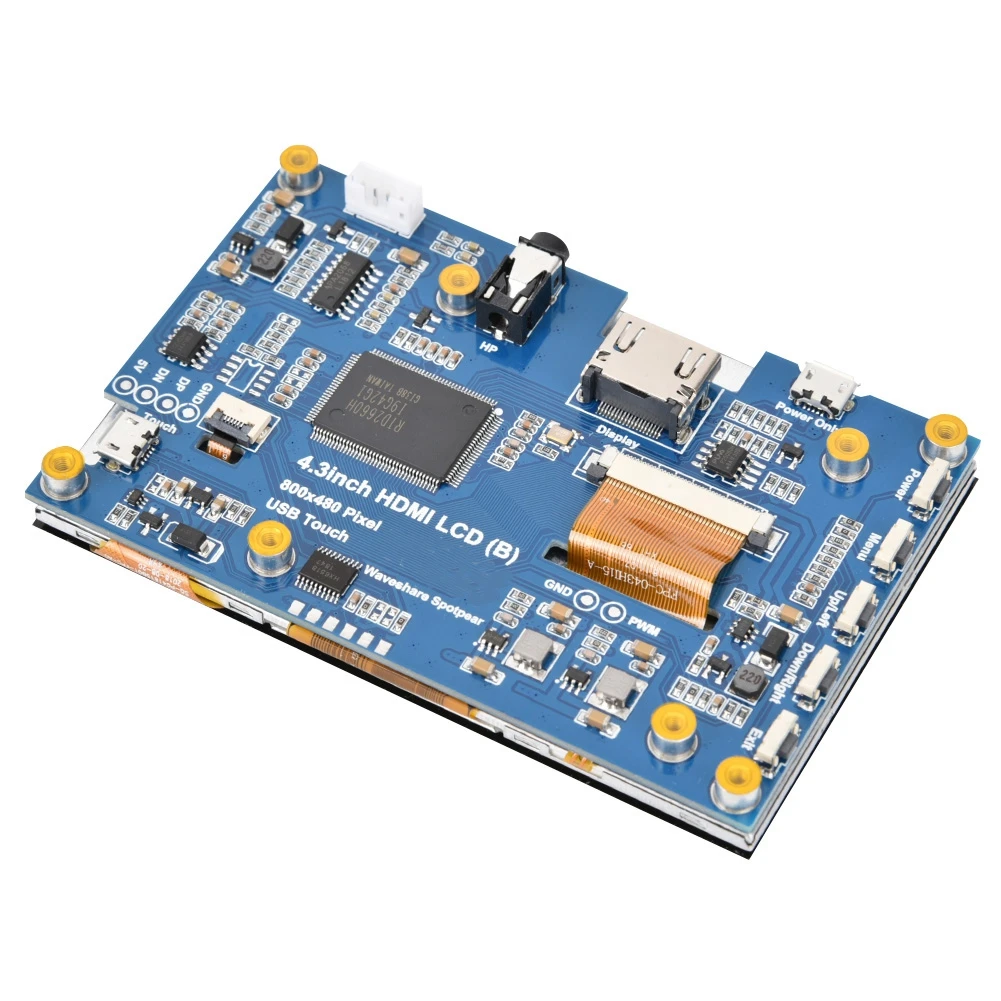 4 3 дюйма 800x480 ЖК-дисплей IPS сенсорный экран для 3B + 2B Raspberry Pi горячая распродажа |