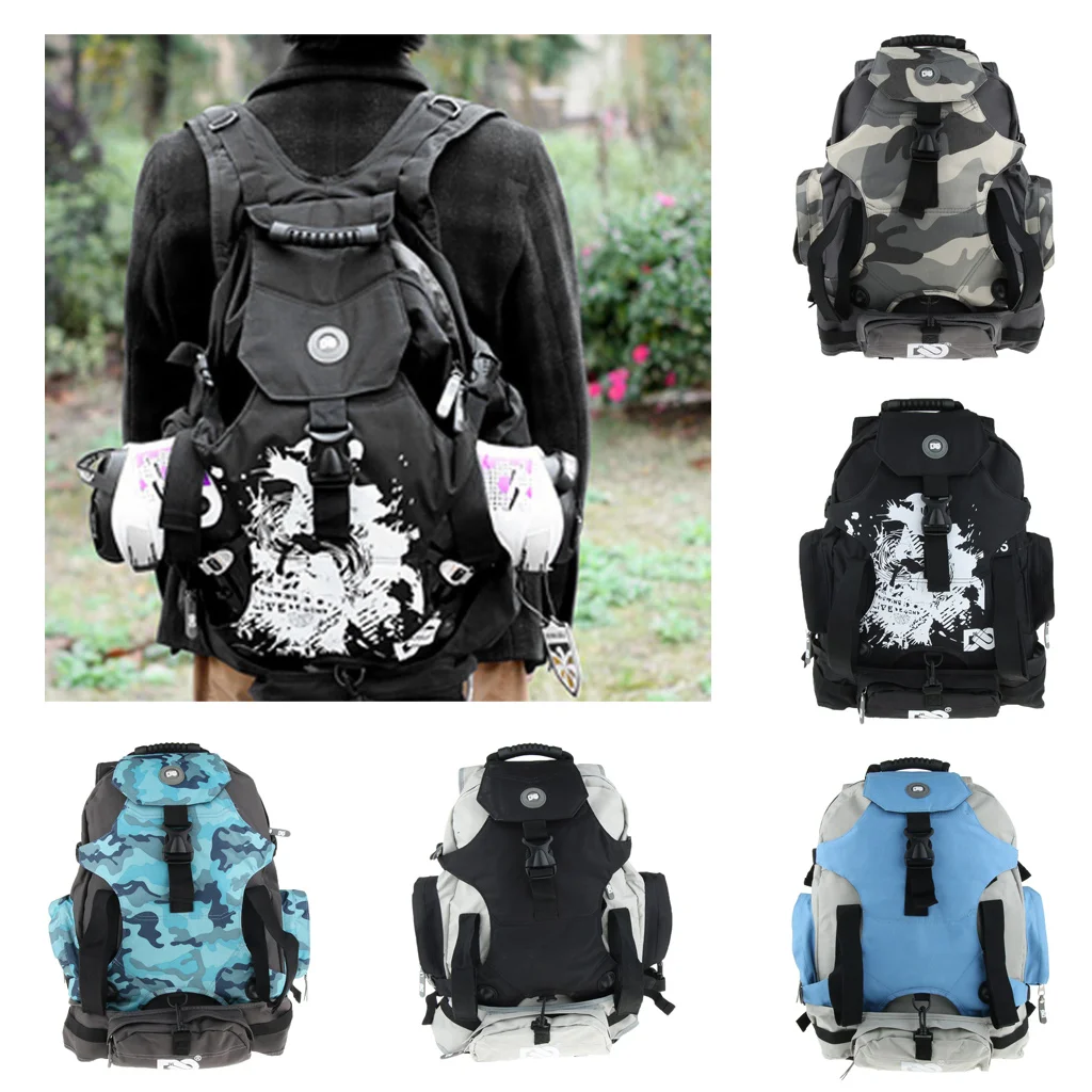 Четырехъядерным процессором кататься на коньках ролика сумка рюкзак Skatepack