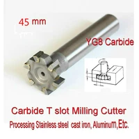 45mm 34568101214mm petiole 10mm yg8 carbidet slot milling cutter processing stainless steel cast iron aluminum etc