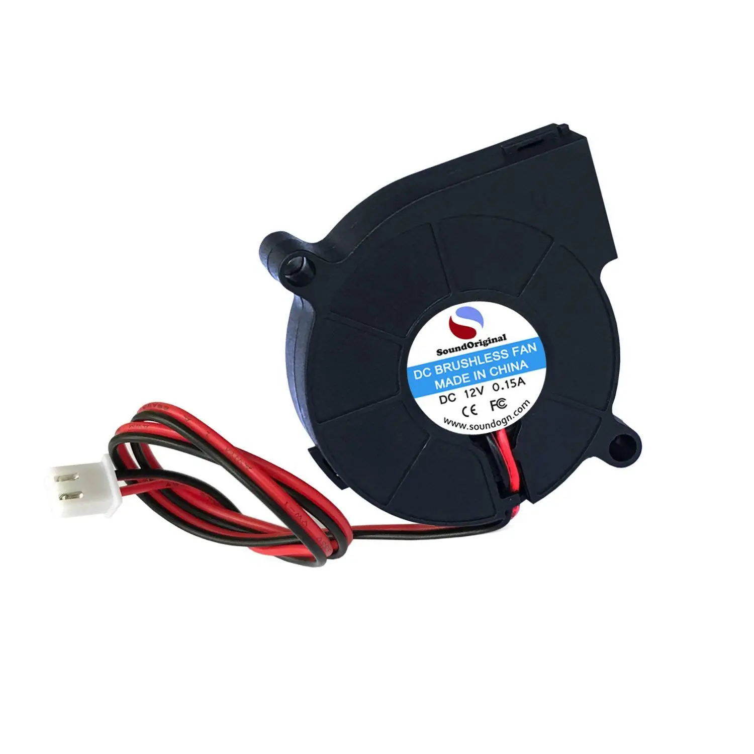 

2 pcs Cooling Blower Fan DC 12V 0.15A 50mmx15mm Fans for 3d Printer Humidifier Aromatherapy and Other Small Appliances Series