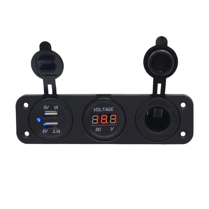 Двойной USB автомобильный прикуриватель для мотоцикла автомобильное зарядное