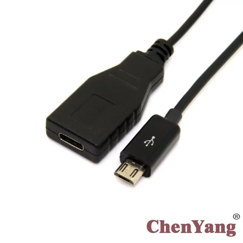 Chenyang Male Micro USB 2 0 to C 3 1 Type Женский Удлинительный кабель для передачи данных 10 см Mac