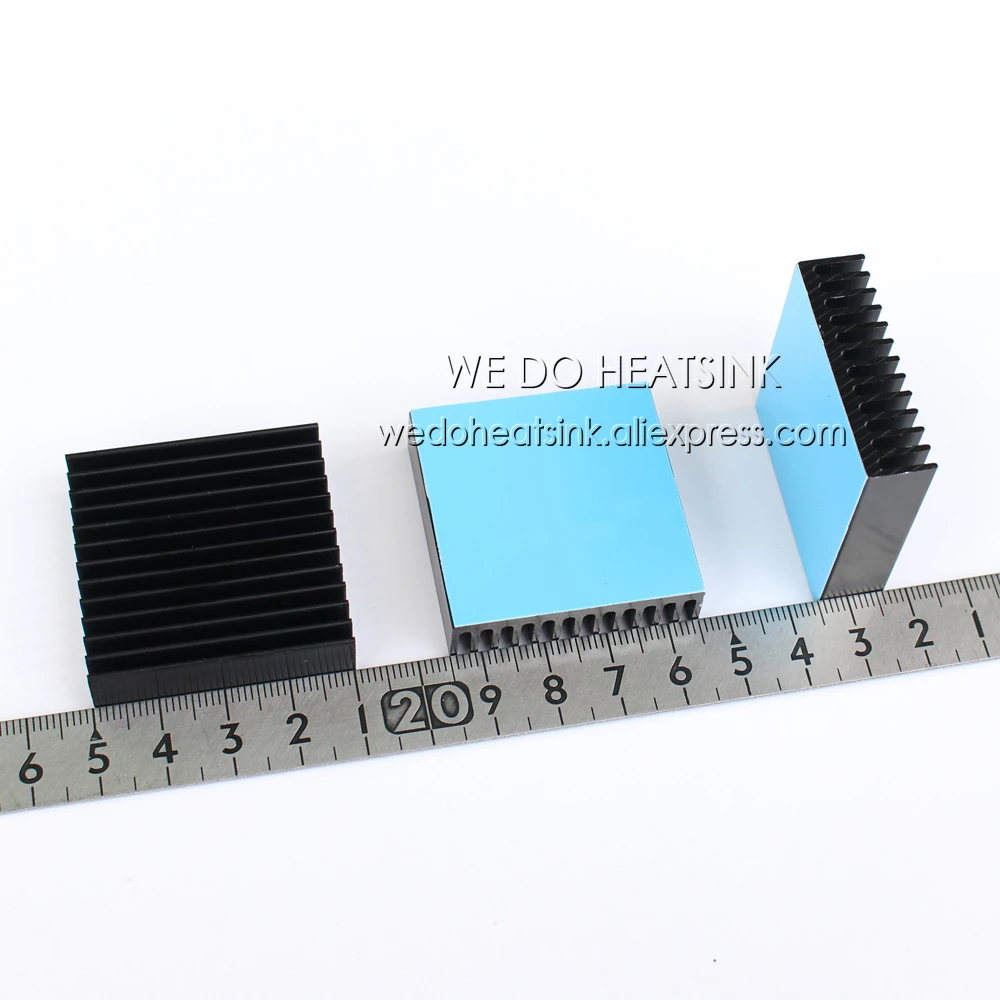 5 шт. черный алюминиевый радиатор для анодирования 40x40x11 мм|aluminum heat sink radiator|heat
